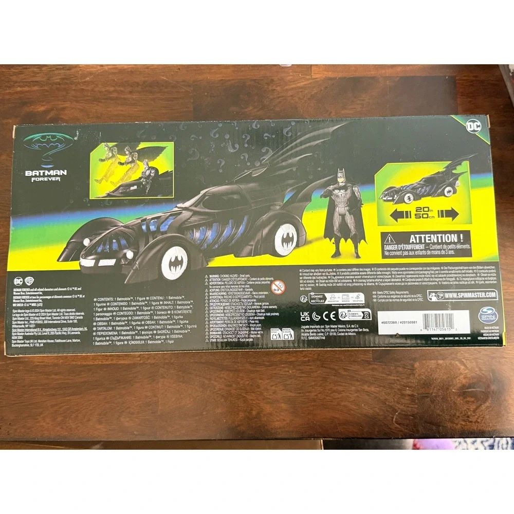 Spin Master Batman Forever Batmobile Batman Set Kids OS‎ Black Retro NWT